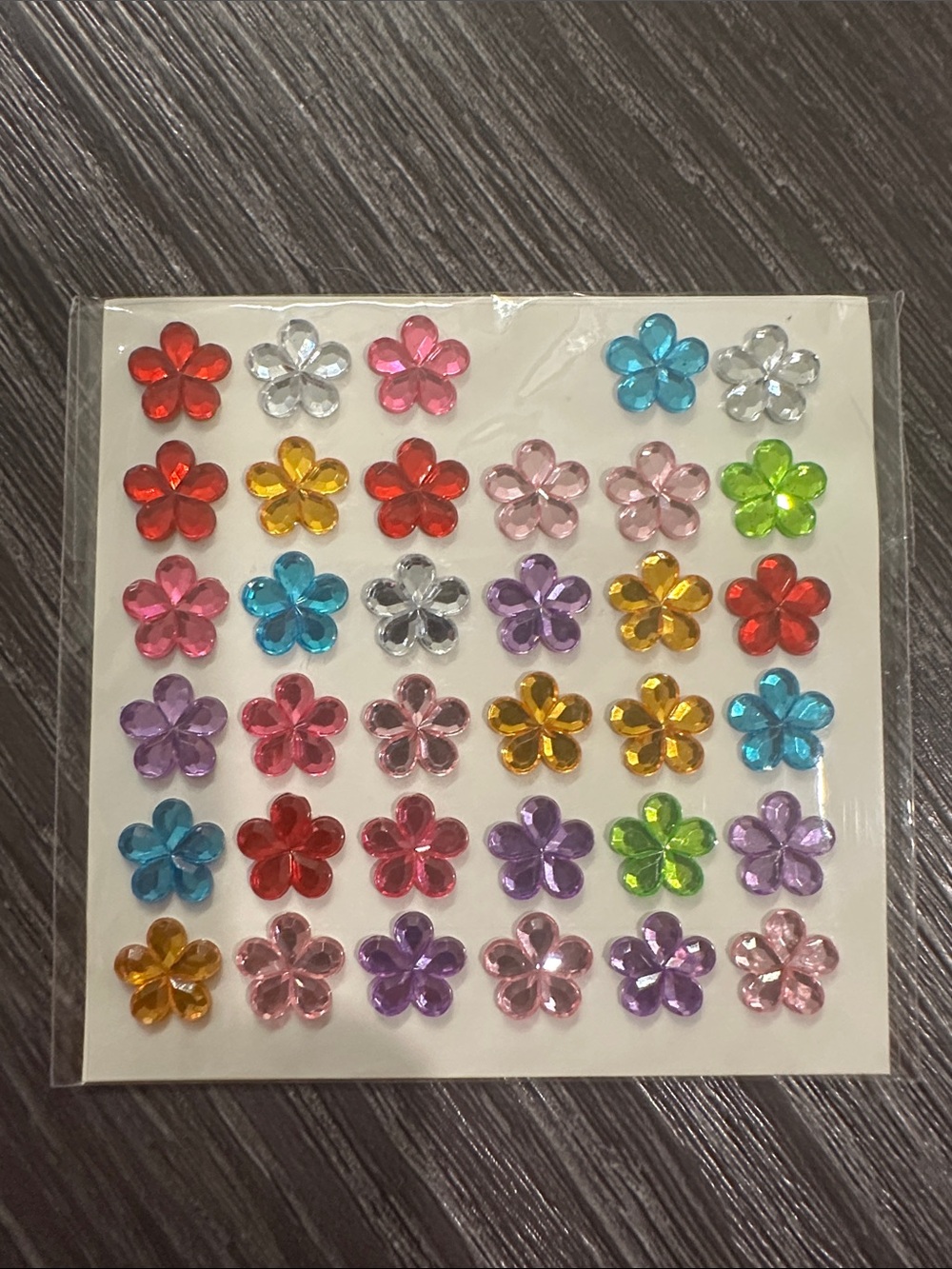Assorted Multicolor Body/Nail Art Jewel Stickers - Decorative Gems Pack - Picture 14 of 14